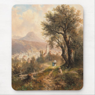 A View of Bad Aussee – Emil Barbarini Mouse Pad