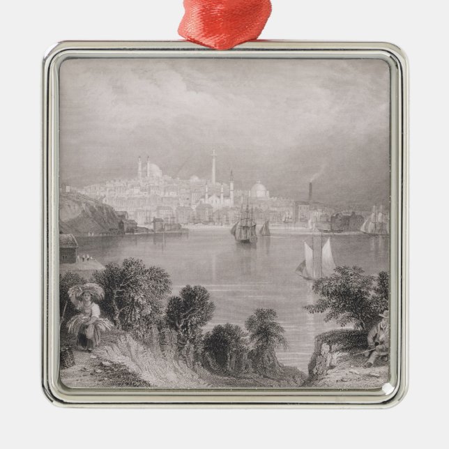 A View of Baltimore Metal Tree Decoration (Front)