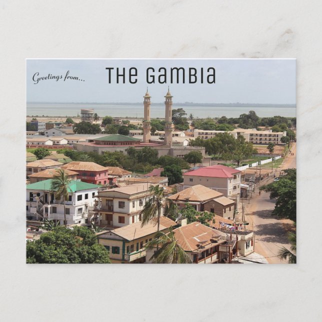 A View of Banjul The Gambia Postcard (Front)