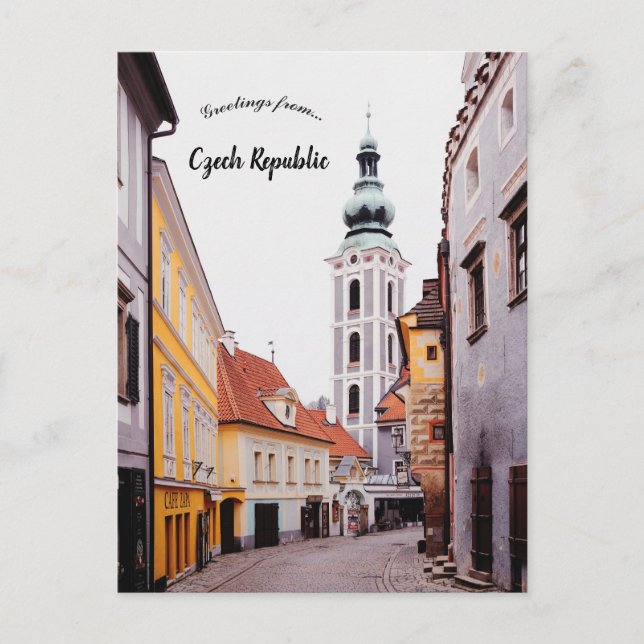 A View of Cesky Krumlov Czech Republic Postcard (Front)