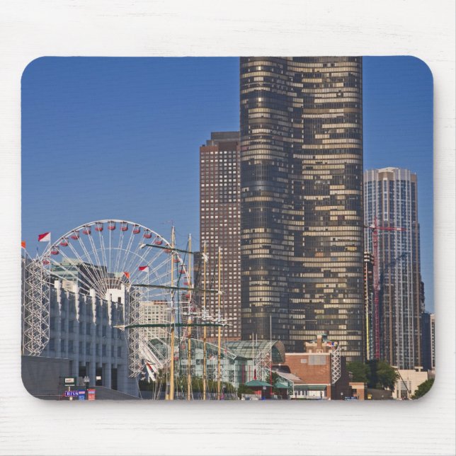 A view of Chicago's Navy Pier Mouse Pad (Front)