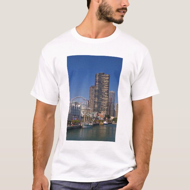 A view of Chicago's Navy Pier T-Shirt (Front)