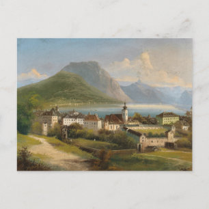 A View of Gmunden Johann Wilhelm Jankowsky Postcard