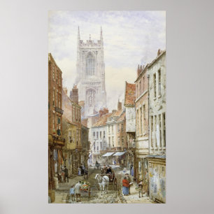 A View of Irongate, Derby Poster
