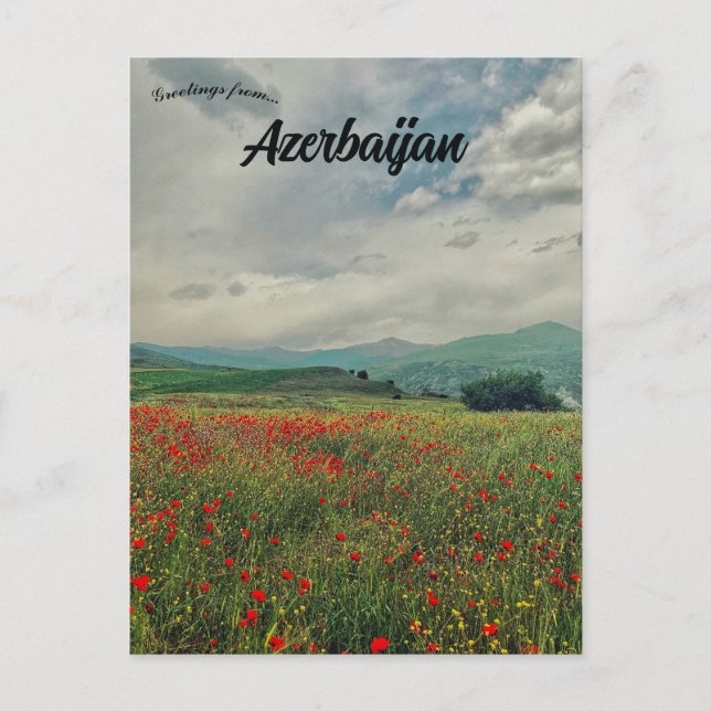 A View of Ismailli Azerbaijan Postcard (Front)