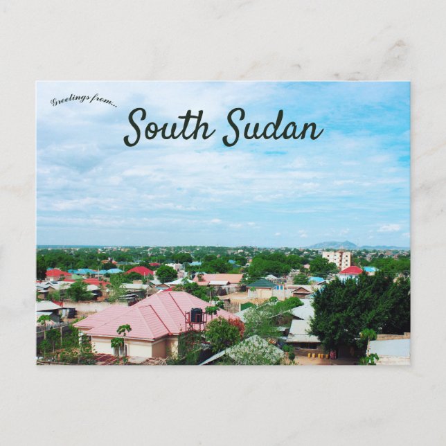 A View of Juba in South Sudan Postcard (Front)