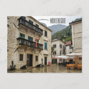 A View of Kotor Montenegro Postcard