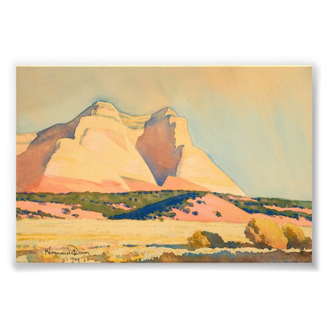A view of Mount Carmel, Utah by Maynard Dixon Photo Print (Front)