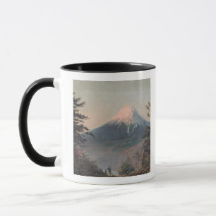 A View of Mount Fusiyama with Figures in the Foreg Mug