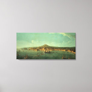 A View of Naples, 17th century Canvas Print