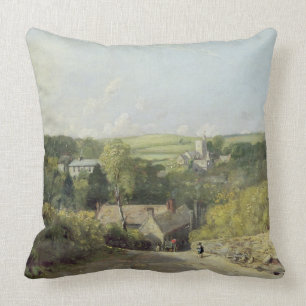 A View of Osmington Village with the Church and Vi Cushion