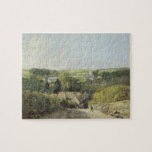 A View of Osmington Village with the Church and Vi Jigsaw Puzzle