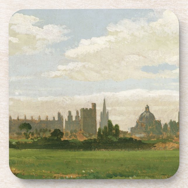 A View of Oxford (oil on millboard) Coaster (Front)