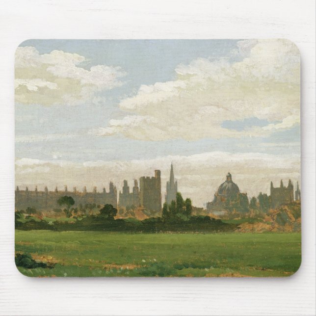 A View of Oxford (oil on millboard) Mouse Pad (Front)