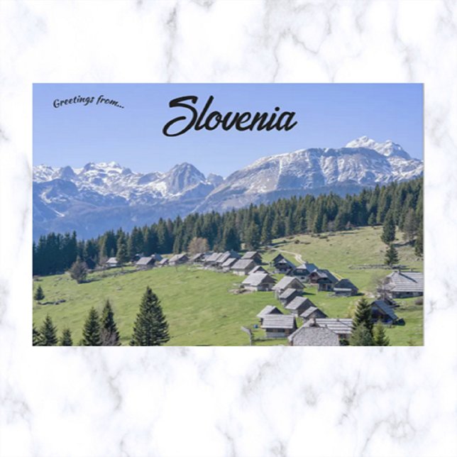 A View of Pokljuka Slovenia Postcard (Creator Uploaded)