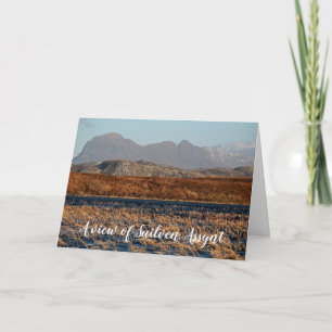 A view of Suilven, Assynt, personalised Card