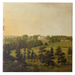 A View of Tapeley Park, Instow, North Devon Tile