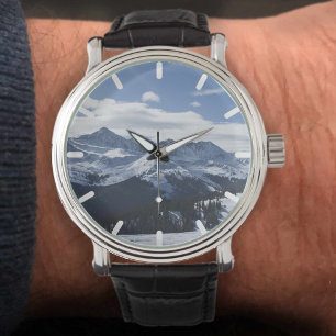 A View of the Alps. Alpine Mountains. Watch