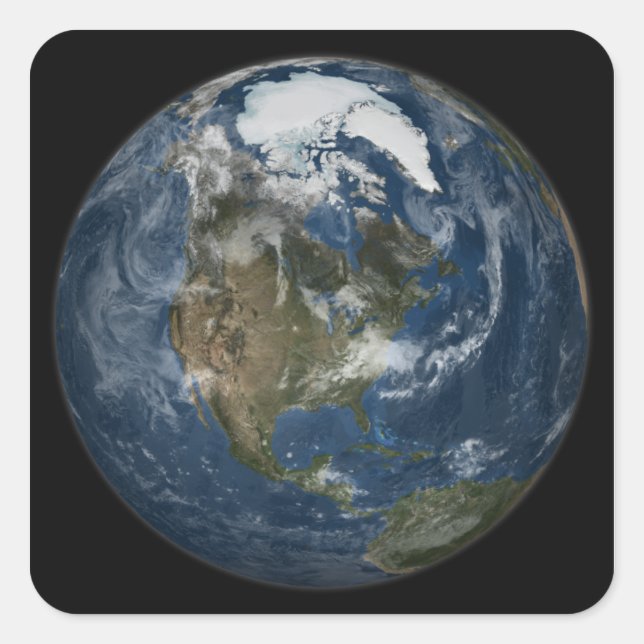 A view of the Earth Square Sticker (Front)