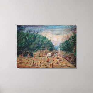 A View of the 'Endeavour's' Watering Place Canvas Print