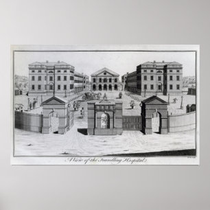 A View of the Foundling Hospital, 1756 Poster