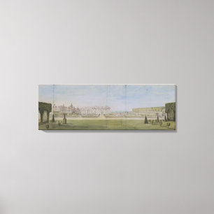 A View of the Garden and House at Upper Winchendon Canvas Print