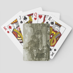 A View of the Gardens of the Imperial Palace, Peki Playing Cards