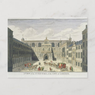 A View of the Guild Hall of the City of London, fr Postcard