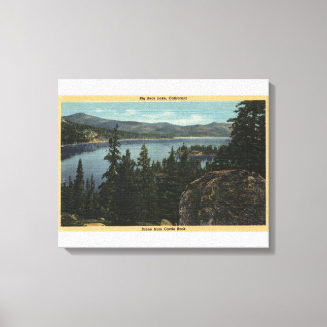 A View of the Lake from Castle Rock Canvas Print (Front)