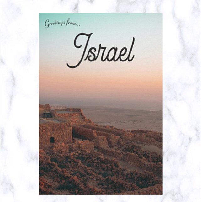 A View of the Masada in Israel Postcard (Creator Uploaded)