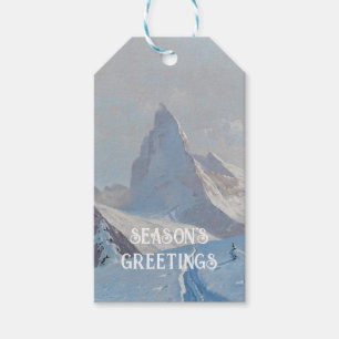 A View of the Matterhorn, Winter Gift Tags