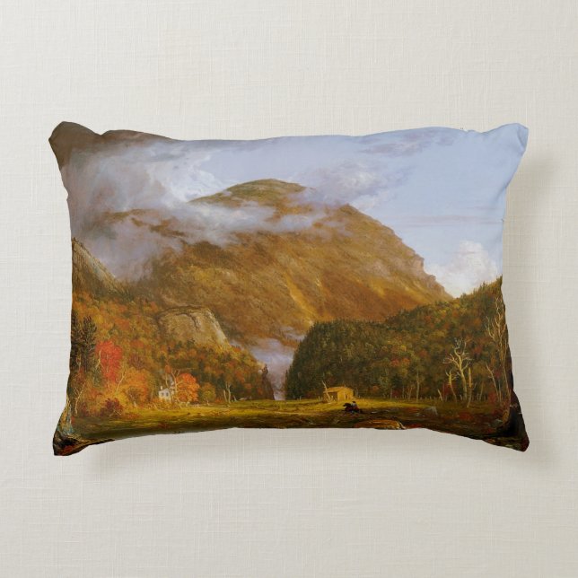 A View of the Mountain Pass Decorative Cushion (Front)