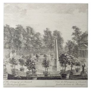 A View of the Orangery, Lord Burlington's Garden a Tile
