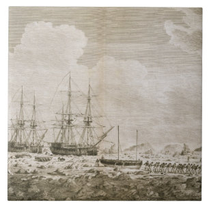 A View of the 'Racehorse' and 'Carcass', August 7t Tile