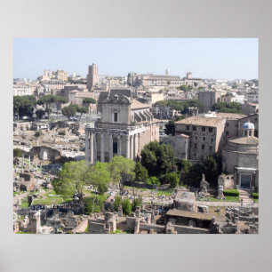A view of the Rome Forum fome the Farnese Poster