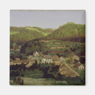 A View of the Village of Tenniken, 1846 Magnet