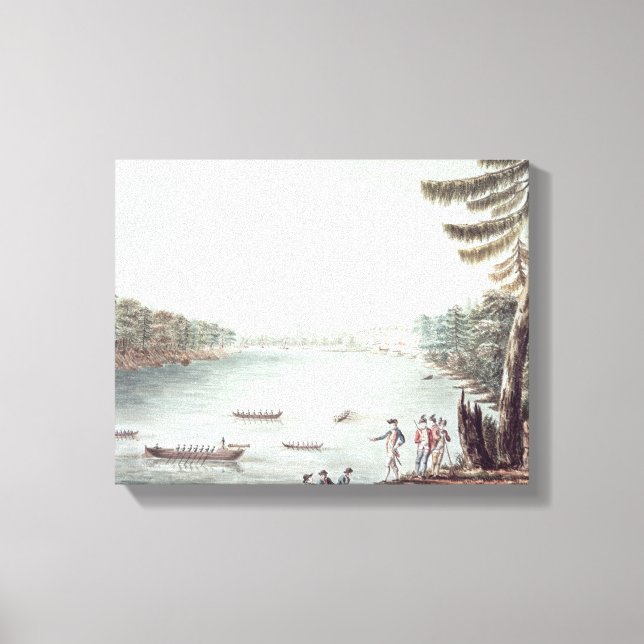 A View of Ticonderoga from a point Canvas Print (Front)