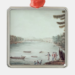 A View of Ticonderoga from a point Metal Tree Decoration