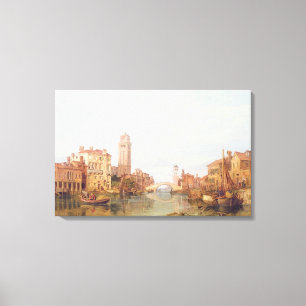 A View of Verona, 1848 (oil on canvas) Canvas Print