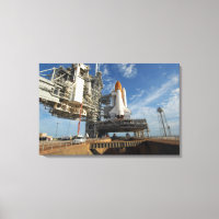 A view Space Shuttle Atlantis on Launch Pad 39A