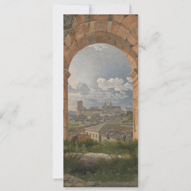 A View through Three Arches of the Colosseum Invitation (Front)