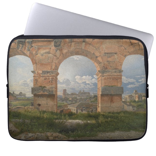 A View through Three Arches of the Colosseum Laptop Sleeve (Front)