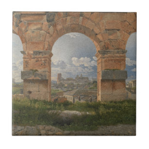 A View through Three Arches of the Colosseum Tile