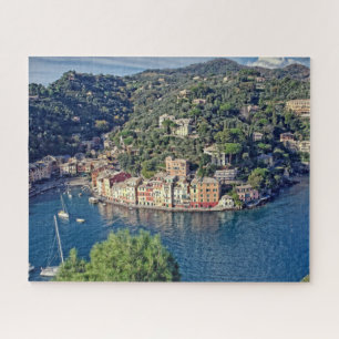 A View to Portofino, Italia - 16x20 - 520 pcs. Jigsaw Puzzle