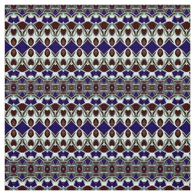 A vintag colourful fabric print pattern design  (Swatch)