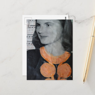 A Vintage Beauty Collage Postcard