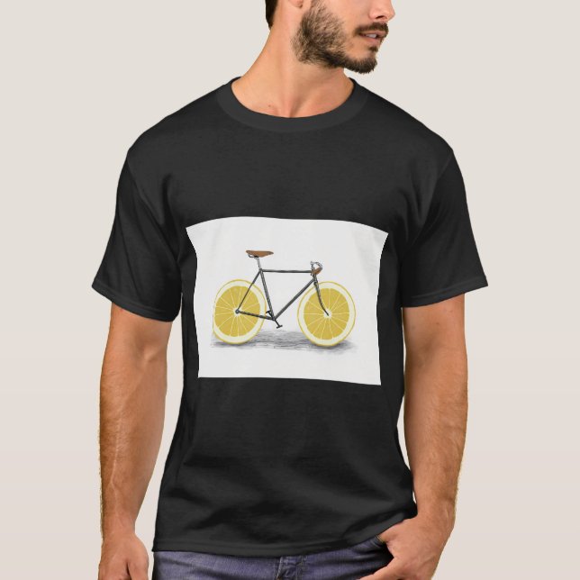 A Vintage Bike With Lemon T-Shirt (Front)