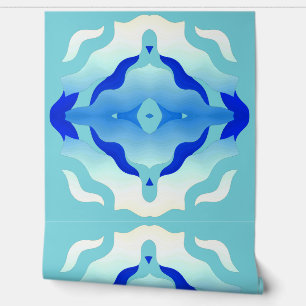 A Vintage blue "Ratti_Creative_Arts" wallpaper Wa