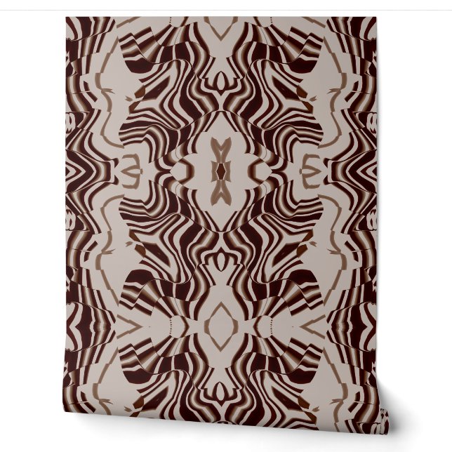 A Vintage brown "Ratti_Creative_Arts" wallpaper  (Unrolling)