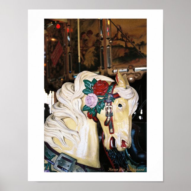 A Vintage Carousel Horse Poster (Front)